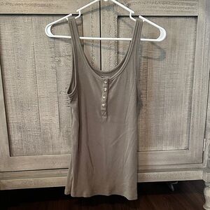 American Eagle Outfitters Taupe Tank Top